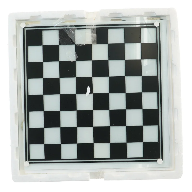 Komplet glas skak spil fra gadgetshop