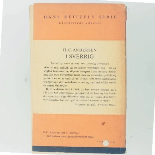 I Sverrig af H. C. Andersen (Bog)