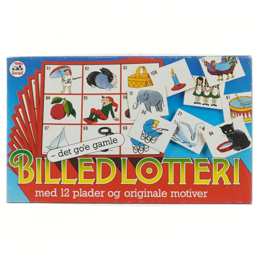 Billedlotteri spil fra Danspil (str. 32,5x19,5 cm)