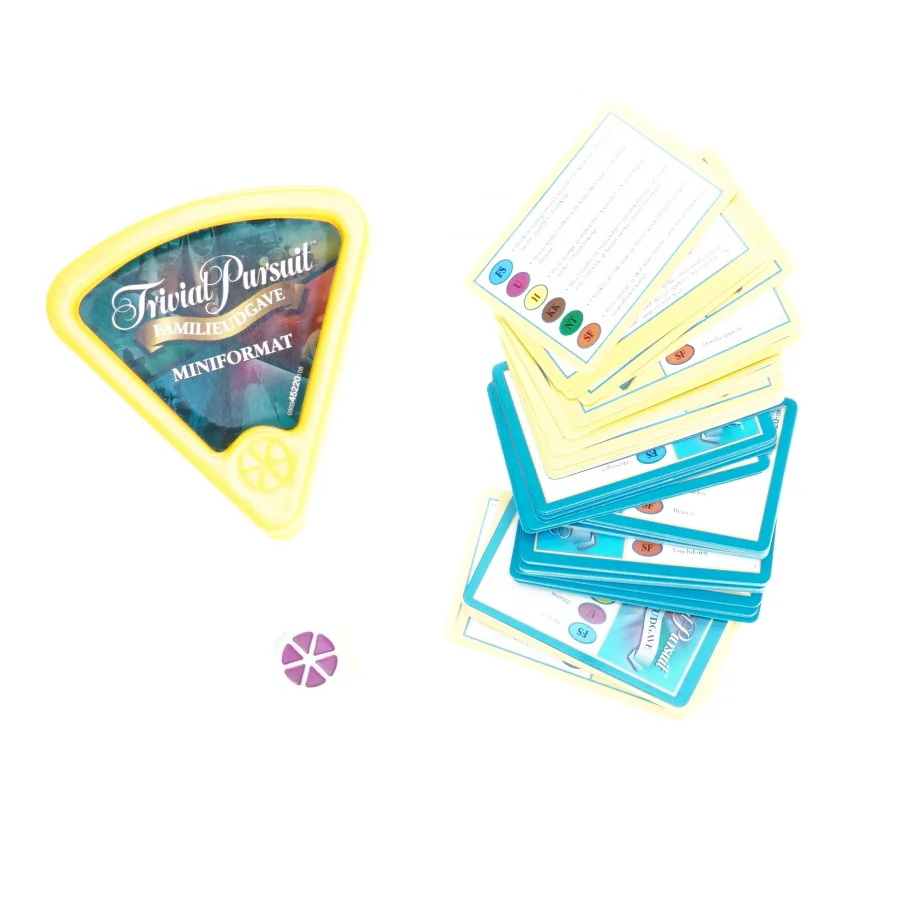 Trivial pursuit miniformat fra Trivial Pursuit (str. 12 x 11 cm)