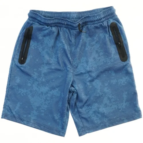 Blå træningsshorts med lynlåslommer fra VRS (str. 146)