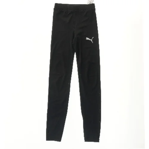 Lange sorte leggings fra Puma (str. 146)