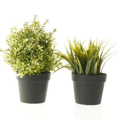 Dekorative kunstige planter fra IKEA (str. 19 cm og 24 cm)