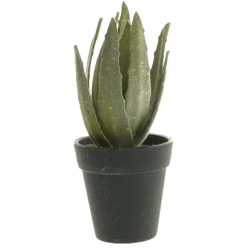 Dekorative kunstige planter i sorte potter fra IKEA (str. 12 cm og 19 cm)