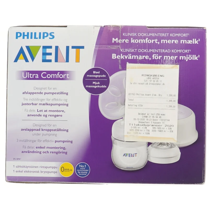 Elektrisk brystpumpe Avent Ultra Comfortfra Philips