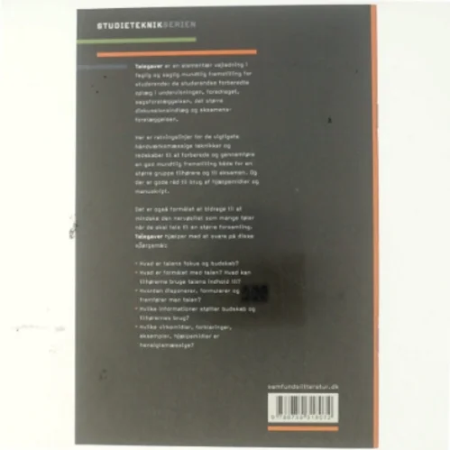 Talegaver - mundtlig formidling for studerende på videregående uddannelser af Peter Stray Jørgensen (Bog)