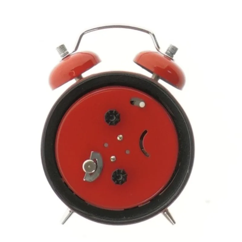 Vintage analog vækkeur med Mao-motiv (str. Ø 7 cm)