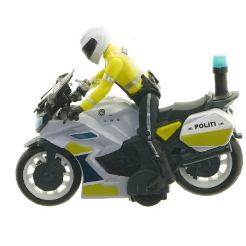 Politimotorcykel legetøj (str. 19 cm)