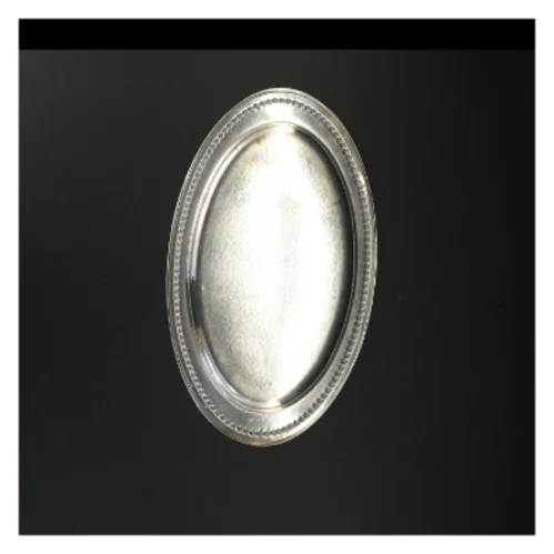 Sølvfarvet serveringsbakke (str. 31 x 18 cm)