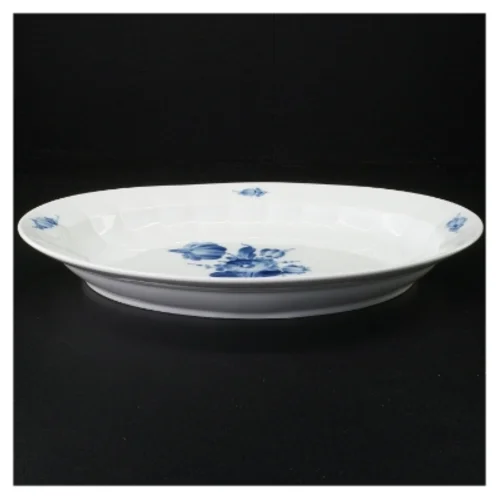 Royal Copenhagen, Blå blomst serveringsfad fra Royal Copenhagen (str. 33 x 25 cm)