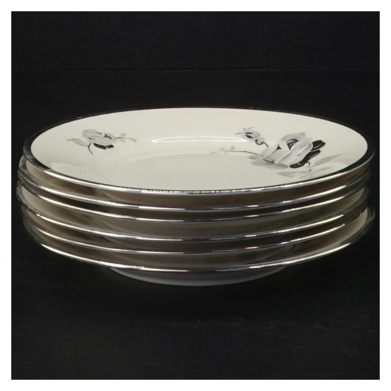 6 Porcelænstallerkener fra Københavns Porcellains Maleri (str. Diameter 16 cm)