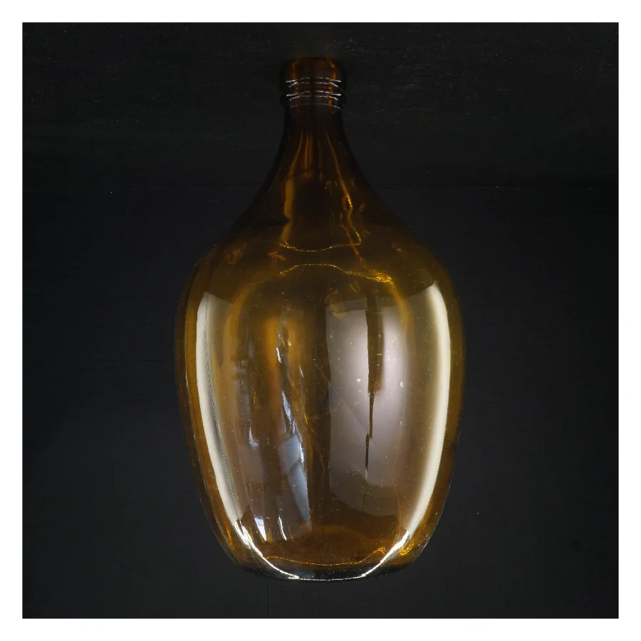 Brun glasflaske (str. 34 x 20 cm)