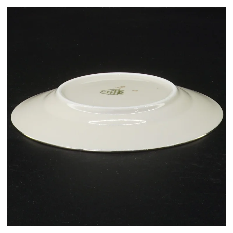 Porcelænstallerkner med blomstermotiv fra Københavns Porcellains Maleri (str. Diameter 16 cm)