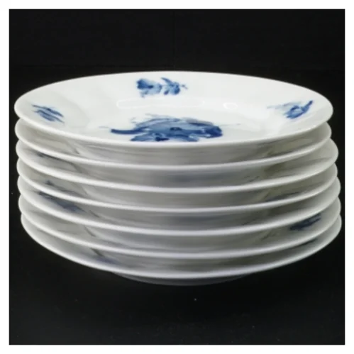 Blå Blomst kagetallerkener fra Royal Copenhagen 7 stk. (str. 15 x 2 cm)