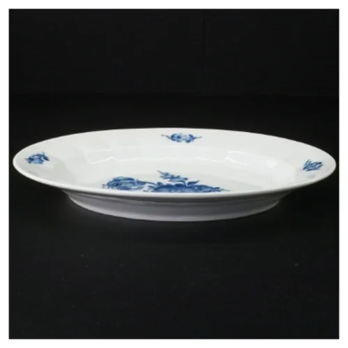 Blå blomst fad fra Royal Copenhagen (str. 25 x 20 cm)