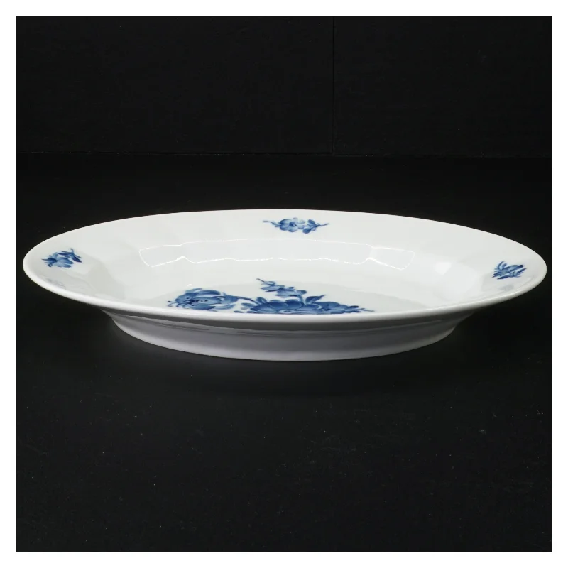 Blå blomst fad fra Royal Copenhagen (str. 25 x 20 cm)