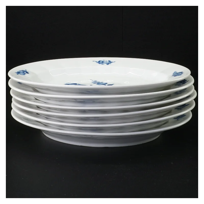 Blå blomst fad fra Royal Copenhagen (str. 25 x 20 cm)