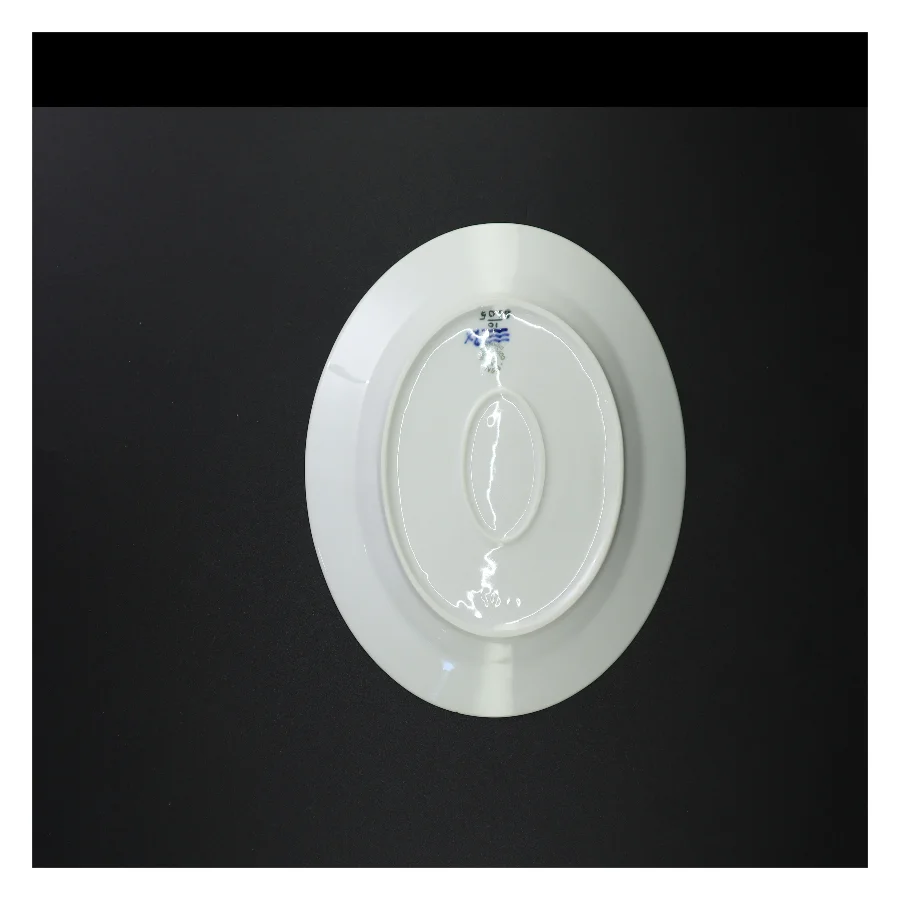 Blå blomst fad fra Royal Copenhagen (str. 25 x 20 cm)