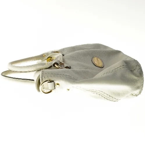 Hvid lædertaske fra Smith & Canova (str. 45x30 cm)