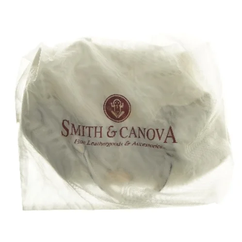 Hvid lædertaske fra Smith & Canova (str. 45x30 cm)