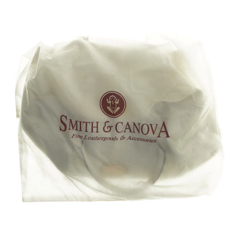 Hvid lædertaske fra Smith & Canova (str. 45x30 cm)