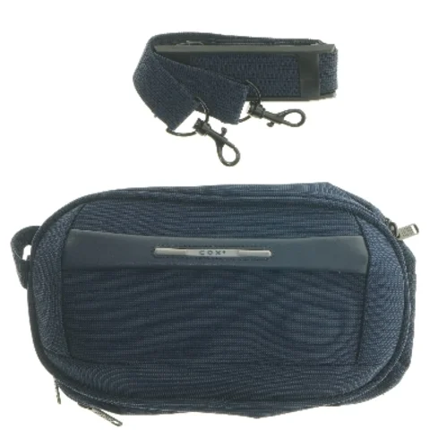 Blå skuldertaske med justerbar rem fra Cox (str. 30x18 cm)