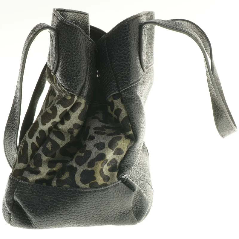 Stor leopardmønstret taske (str. 30x25x18 cm)