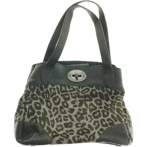 Stor leopardmønstret taske (str. 30x25x18 cm)