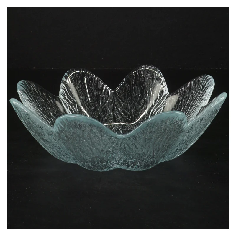 Koral Glasblomstern skål fra Holmegaard (str. Ø 20 cm)