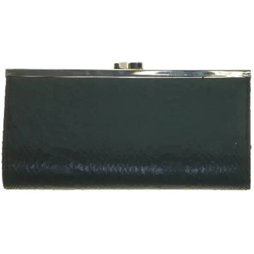 Sort pung/ taske med mønster (str. 23x11 cm)