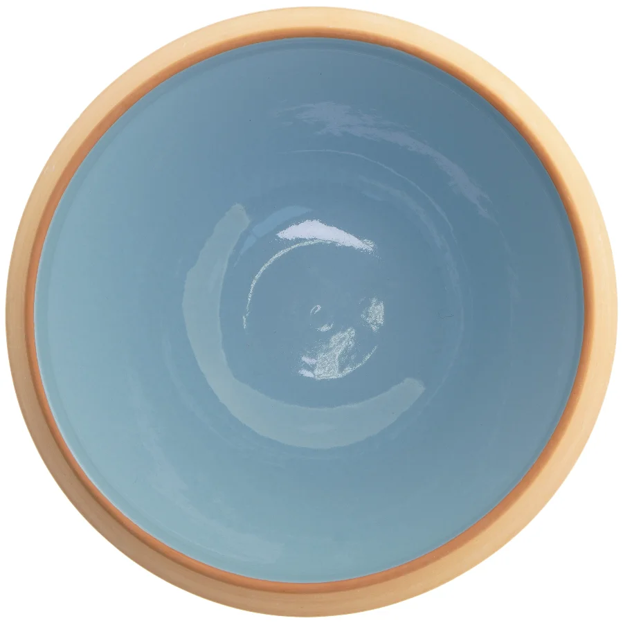 1 dejskål og 1 salat skål fra Knabstrup (str. 2 stk Ø 34,5 & 28,5 cm)