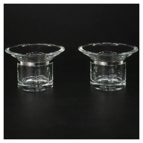 To glaslysestager fra Rosendahl (str. Ø 11 cm længde 7 cm)