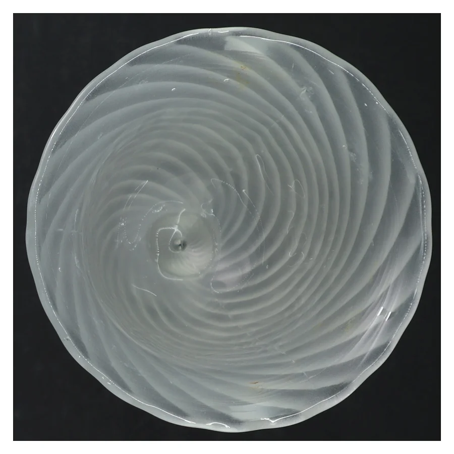 Mælkehvidt glasvase (str. H. 23 cm)