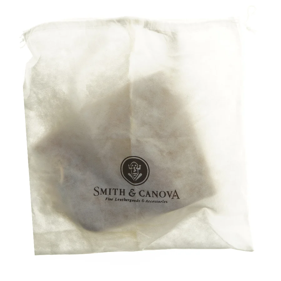 Gul lædertaske fra Smith & Canova (str. 45x27 cm)