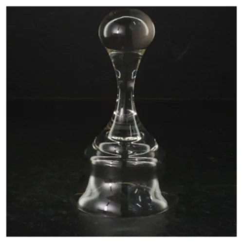 Glas klokker (str. H. 15,5 cm. ø. 8,5 cm)