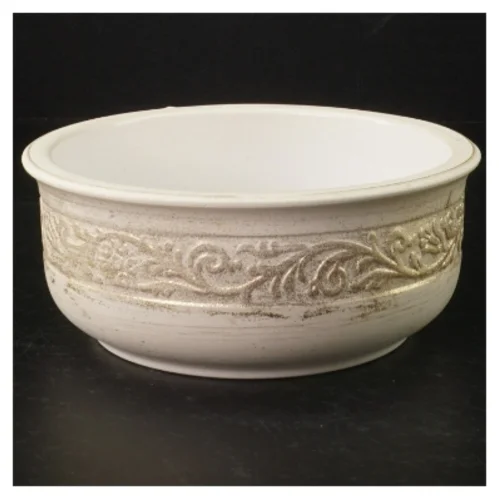 Keramikskål (str. H. 6,5 cm. 16,5 cm)