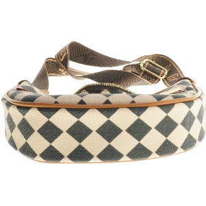 Skuldertaske med geometrisk mønster (str. 24x20 cm)