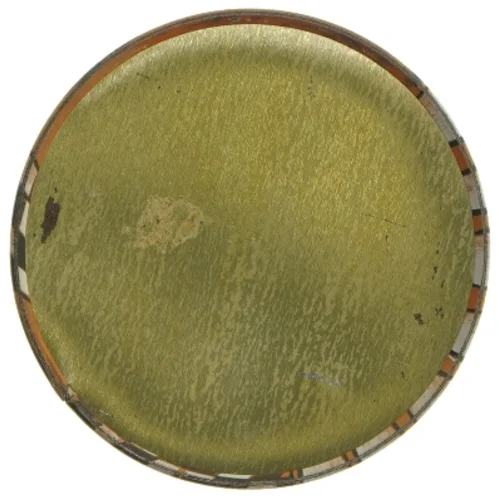 Dekorativ rund metaldåse med heste IRA (str. Ø 11,5x cm højde 15 cm)