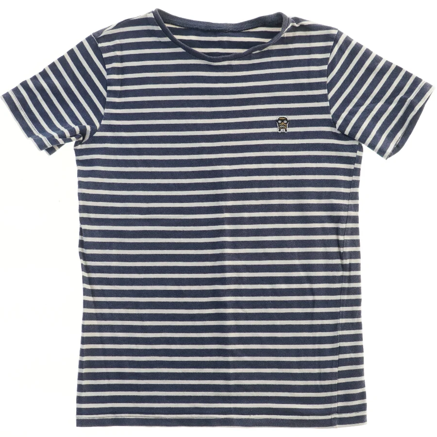 Stribet T-shirt fra Pomp de Lux (str.  bryst:40 længde:57 cm)
