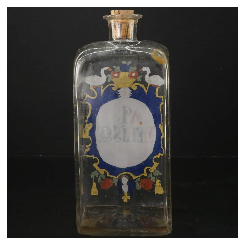 Dekorativ apotekerflaske med korkprop (str. 24x9x10 cm)