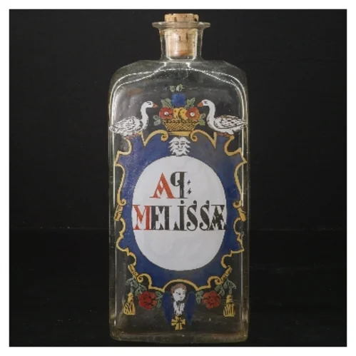 Dekorativ apotekerflaske med korkprop (str. 24x9x10 cm)