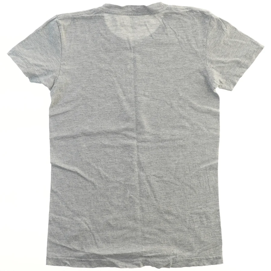 Grå T-shirt med Vinyltryk fra Threadless (str.  bryst:39 længde:61 cm)