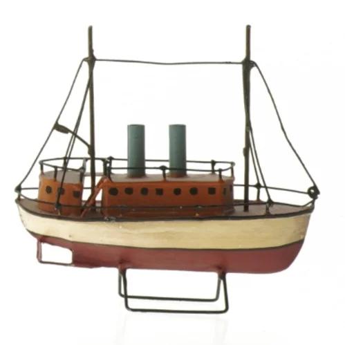 Dekorativ model dampskib (str. 16 cm)