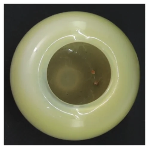 glasvase fra glasmagerne (str. H. 8,5 cm ø. 7,5 cm)