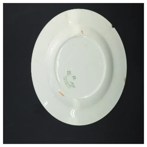 Dekorativ tallerken med blomsterdesign (str. Ø 23 cm)