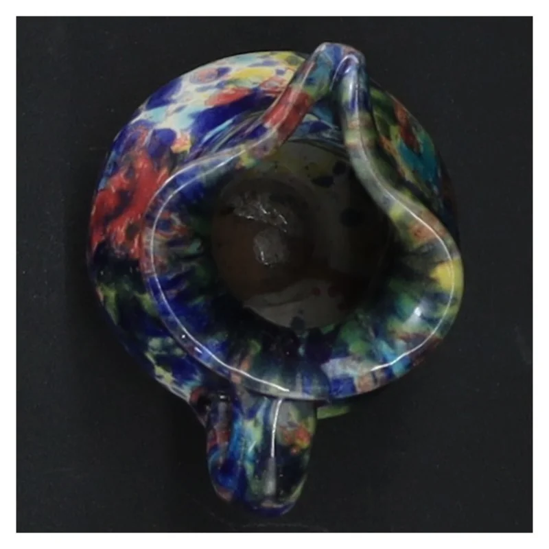 Lille malet kande (str. H. 6 cm. ø. 5 cm)