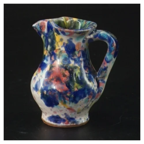 Lille malet kande (str. H. 6 cm. ø. 5 cm)