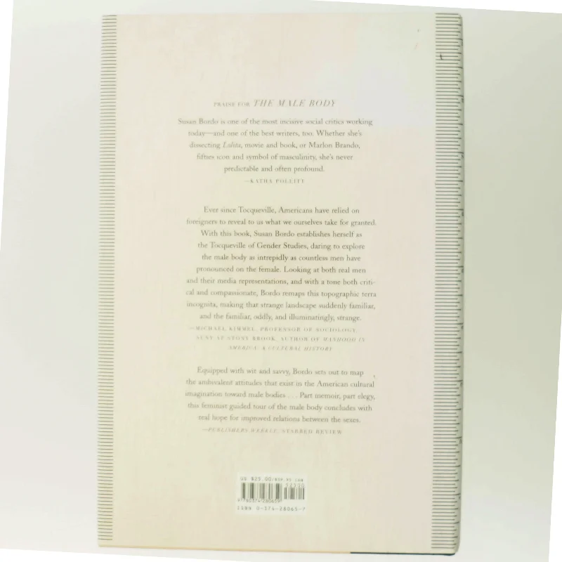 The male body : a new look at men in public and in private af Susan Bordo (Bog)