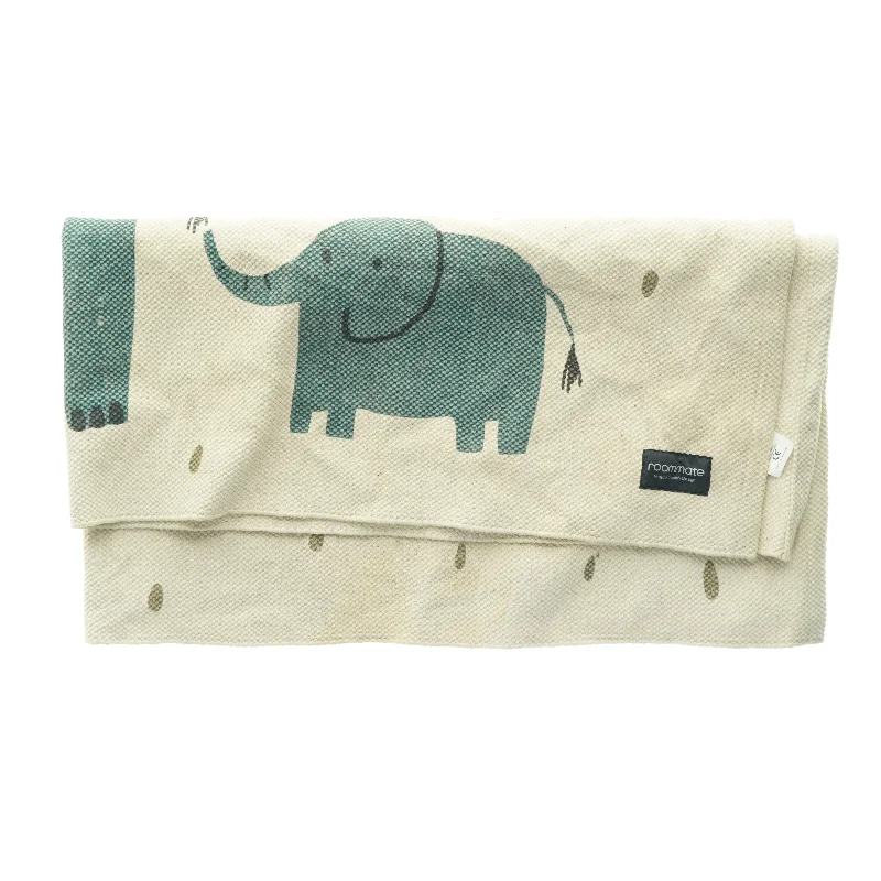 Barnetæppe med dyre og solmotiv fra Roommate (str. 71 x, 140 cm)