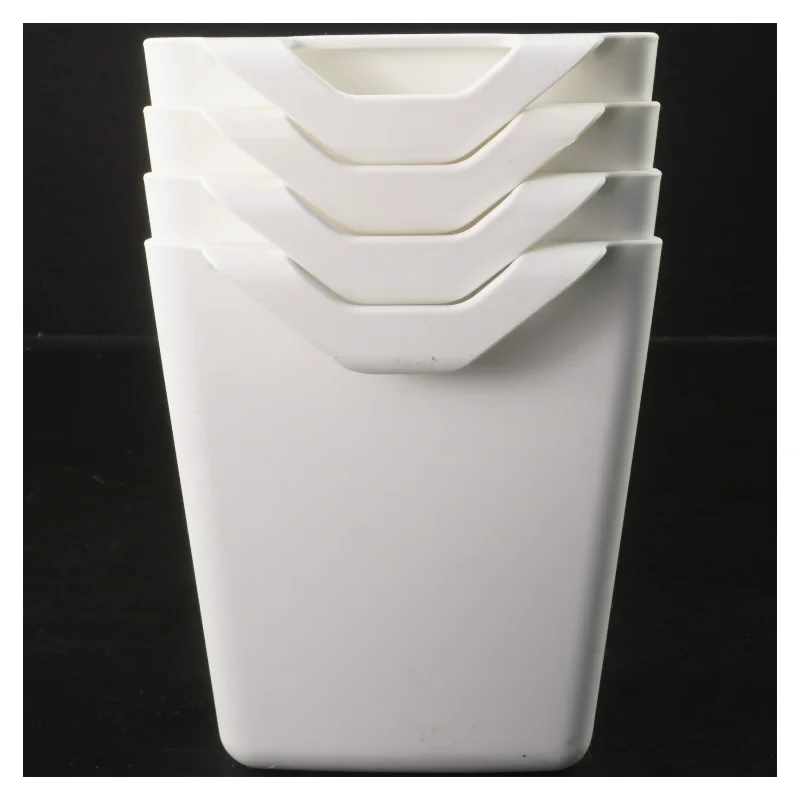 Sæt af 4 hvide opbevaringskasser fra IKEA (str. 4 stk 13x11,5 cm)